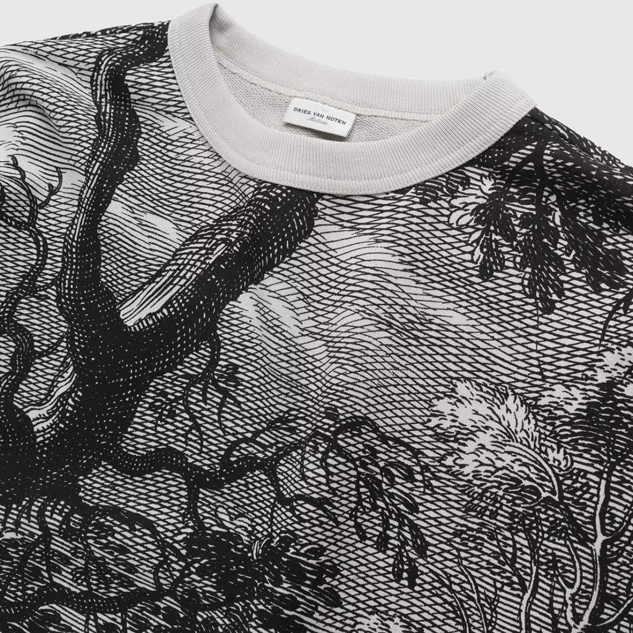 DRIES VAN NOTEN HAX スウェット acne margiela Dries van Noten - Hax Graphic Crewneck Cement Size: | Depop