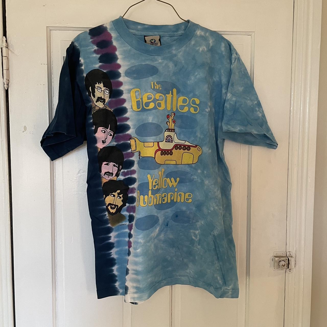 yellow submarine tie dye shirt