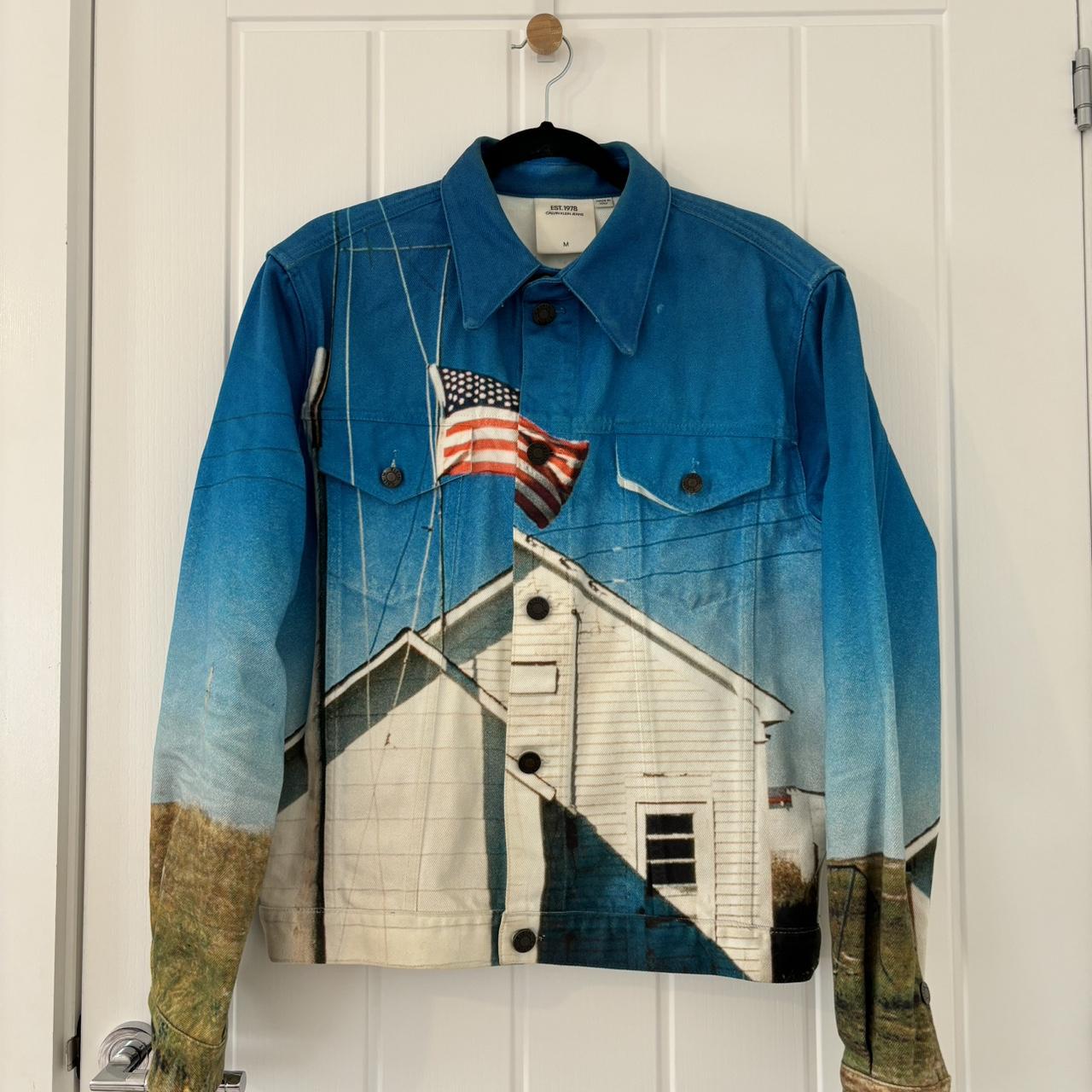 Calvin Klein x Raf Simons denim jacket American flag