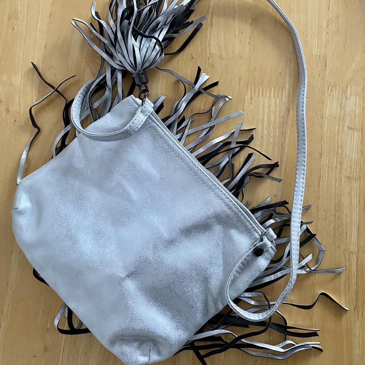 Y2K Kidcore Cowboy Silver Tassel Bag. The 2000s H&M... Depop