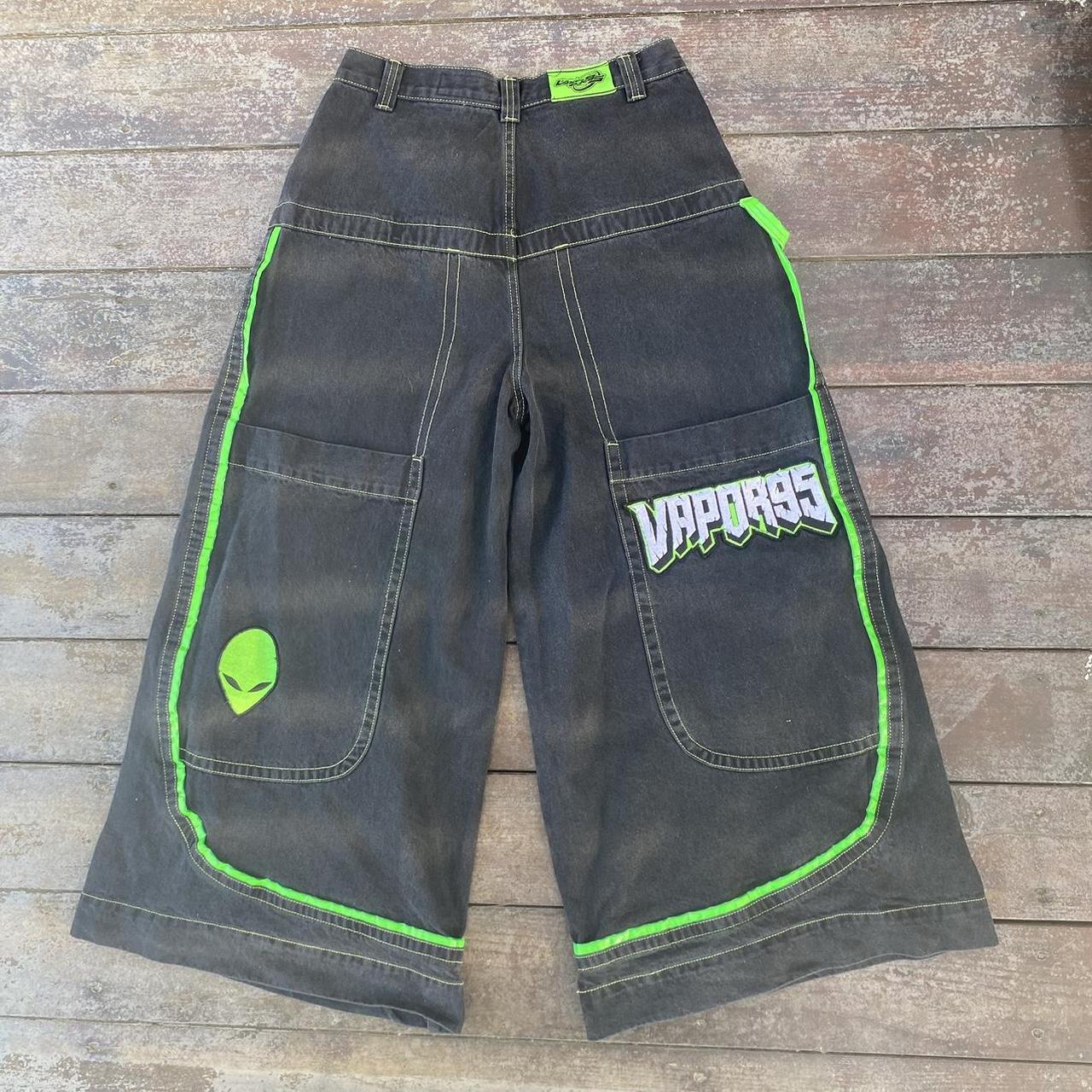 JNCO TYPE (Vapor95) Jeans Crazy jnco style baggy... - Depop