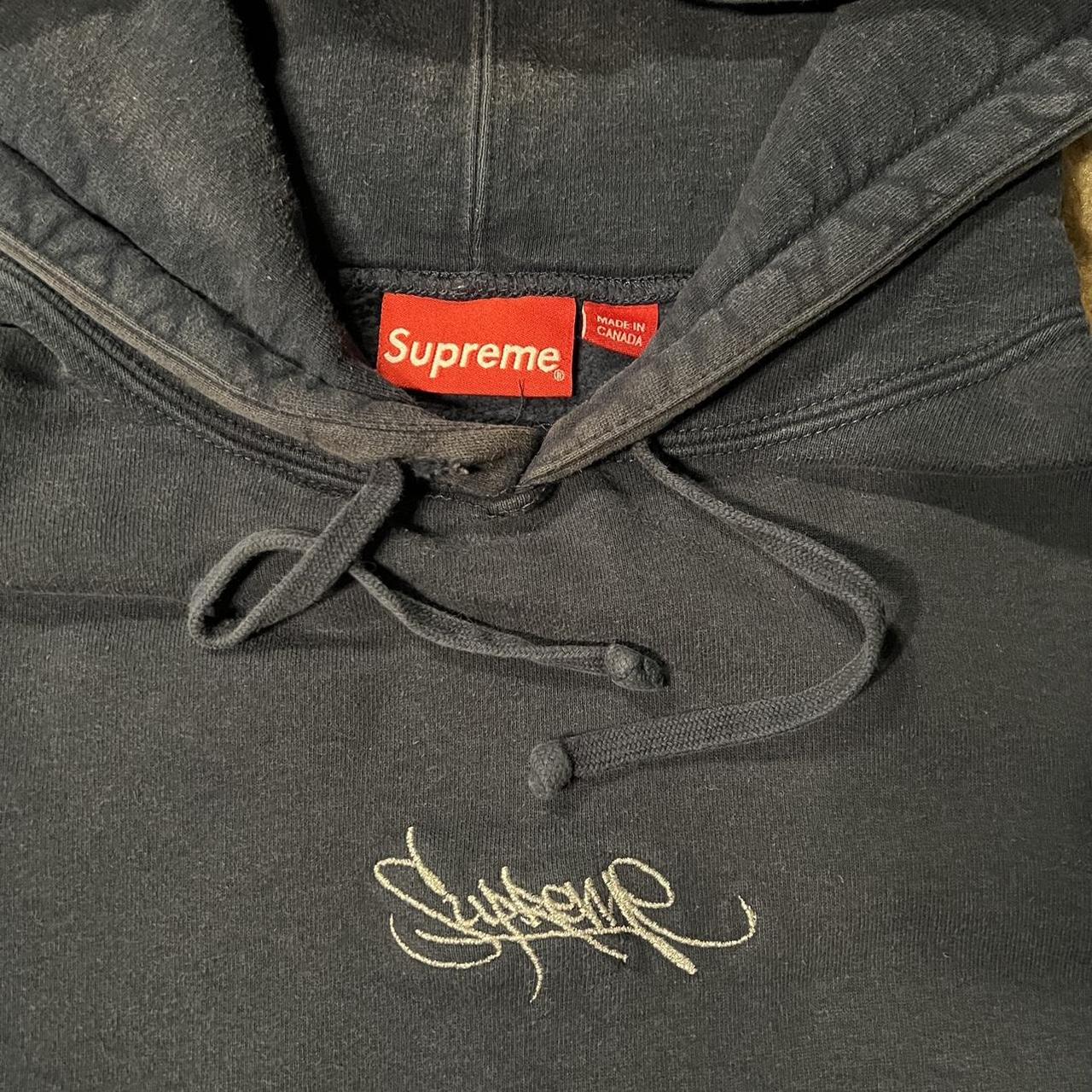 Tag logo hooded sweatshirt 2025 supreme