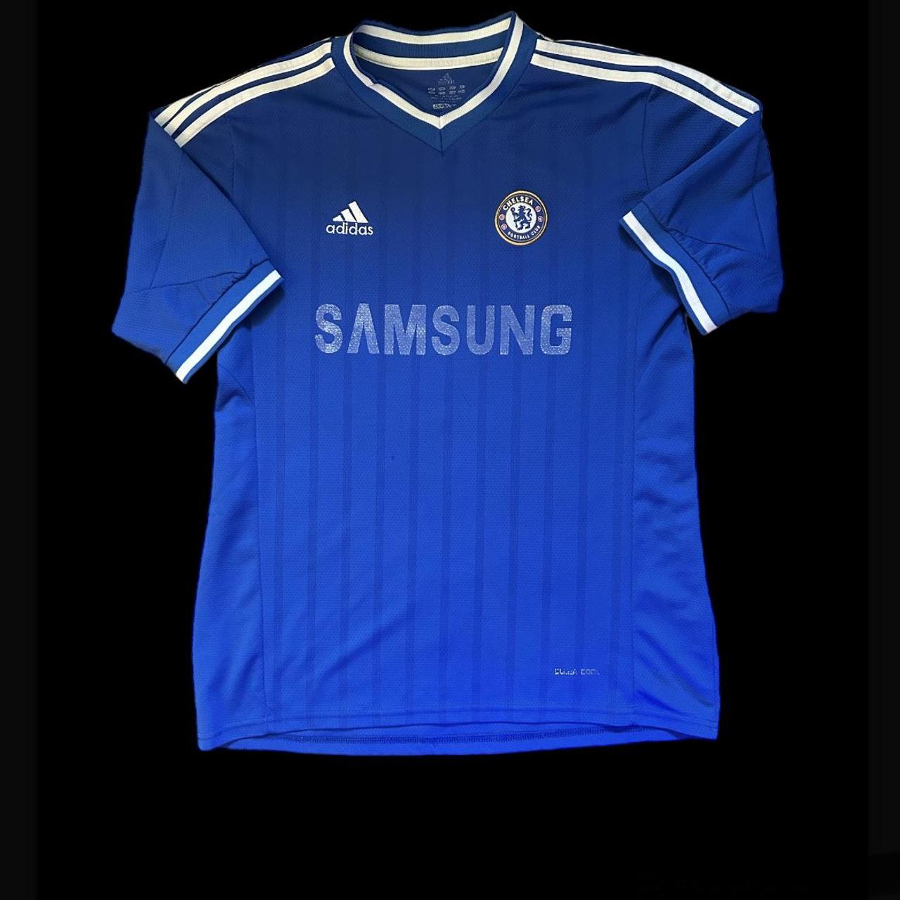 Vintage blue and white jersey from Chelsea soccer... Depop