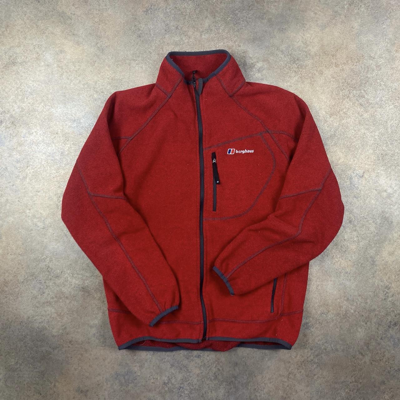 Berghaus Zip Up Fleece Red colour, nice staple... - Depop