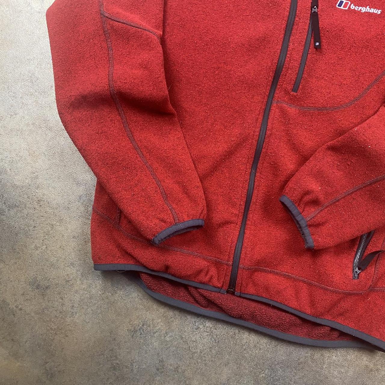 Berghaus Zip Up Fleece Red colour, nice staple... - Depop