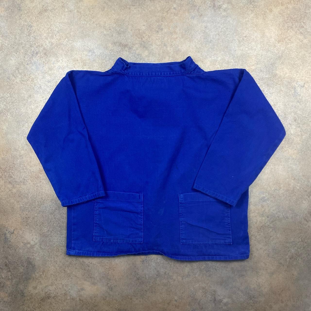 Vintage Mock Neck Pullover Navy colour, lovely... - Depop