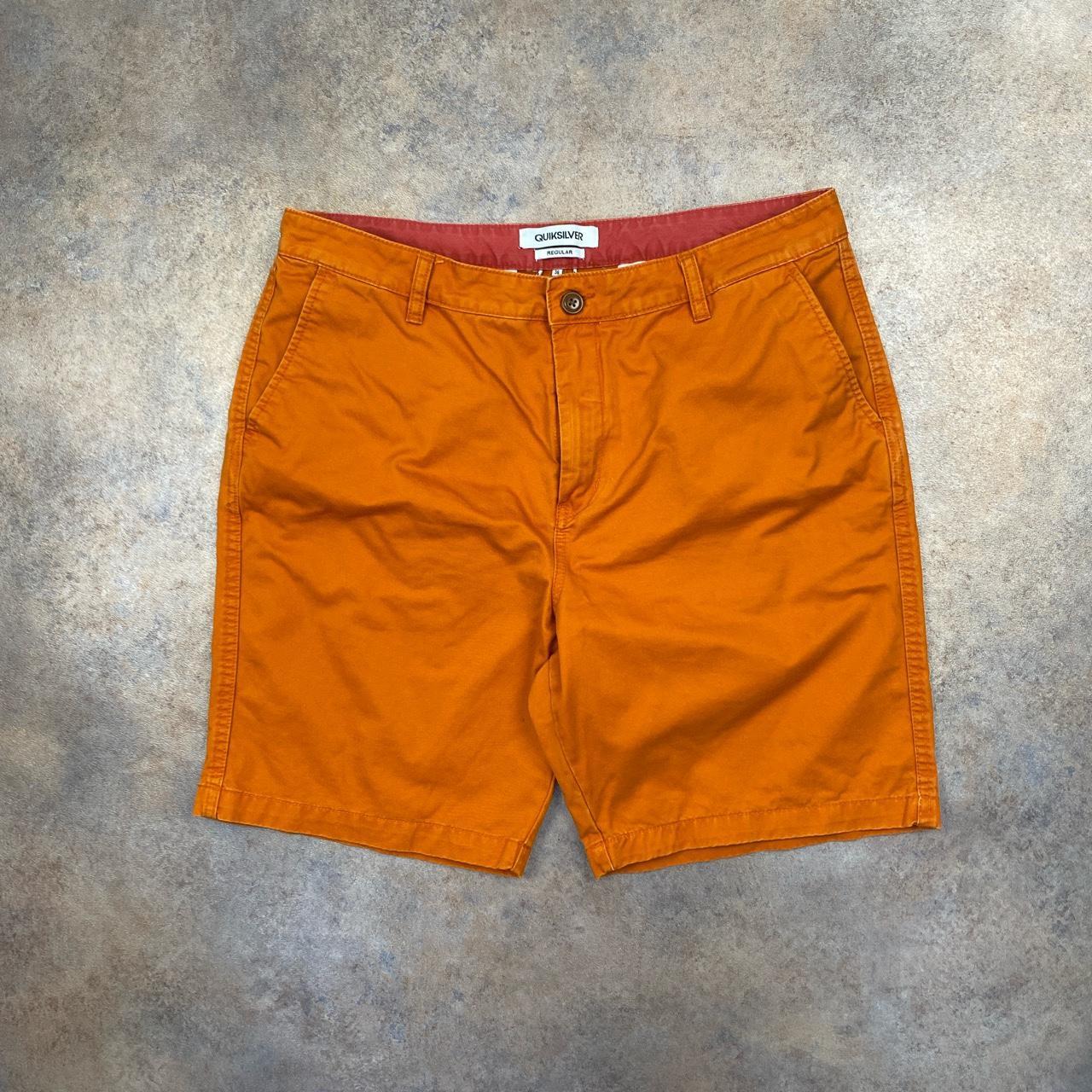 Quiksliver Chino Shorts Orange colour, nice pair of... - Depop