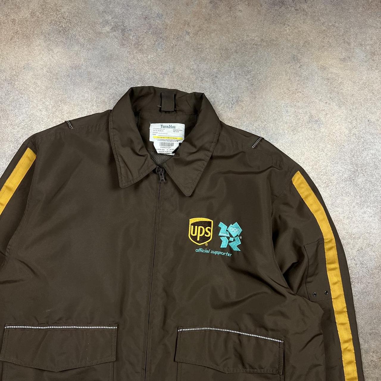 UPS Delivery Harrington Jacket Brown colour, cool... Depop