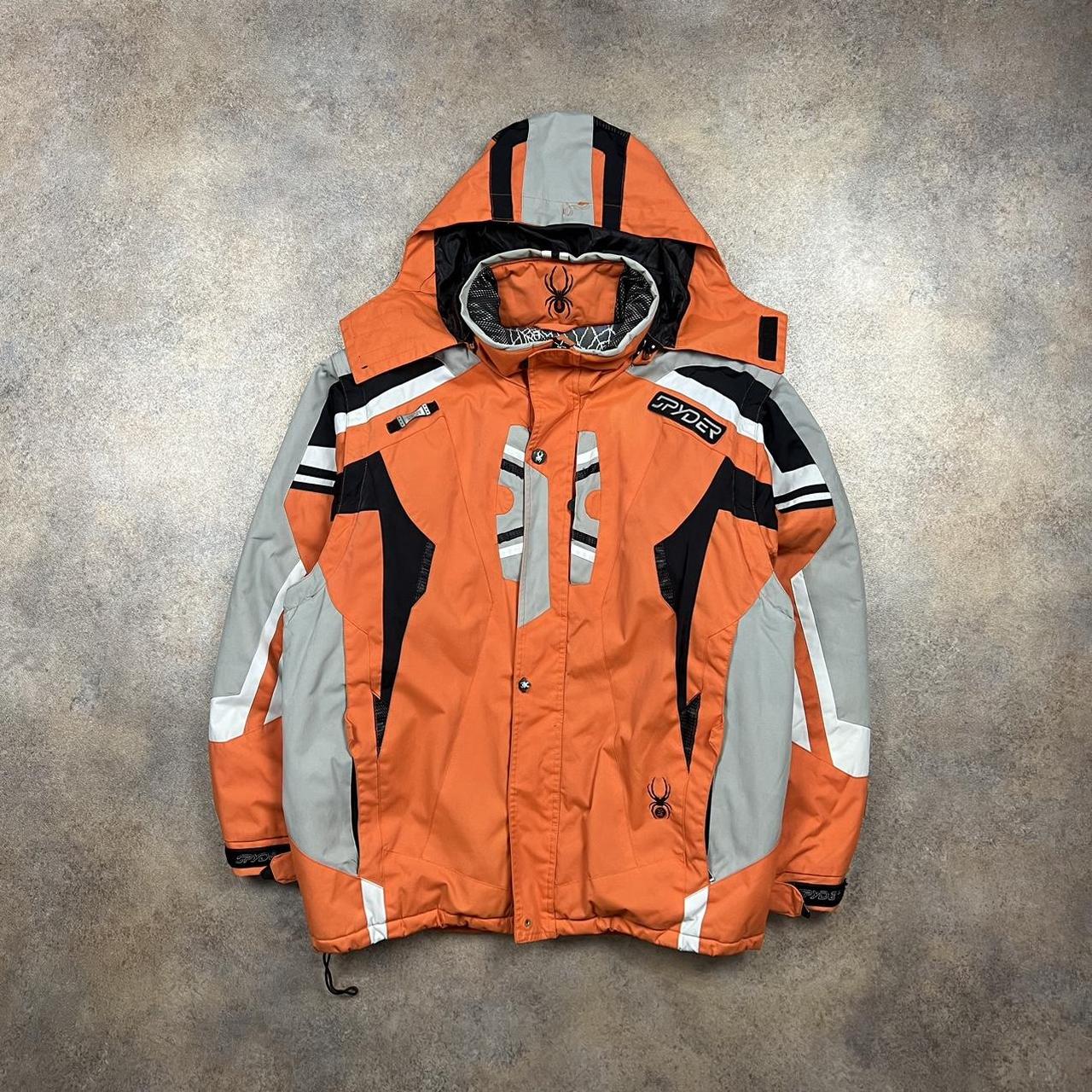 Vintage Spyder Ski Jacket Orange colour, amazing... Depop