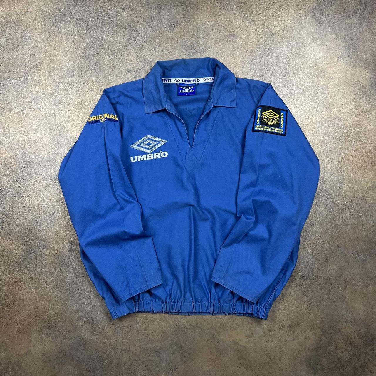 Vintage Umbro Pullover Jumper Blue colour, amazing... Depop