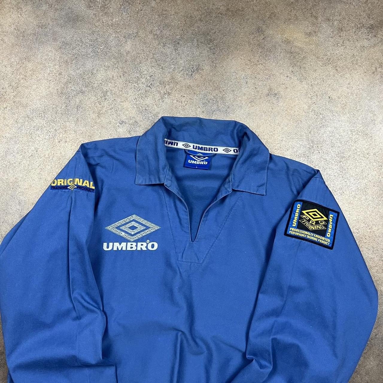 Vintage Umbro Pullover Jumper Blue colour, amazing... Depop