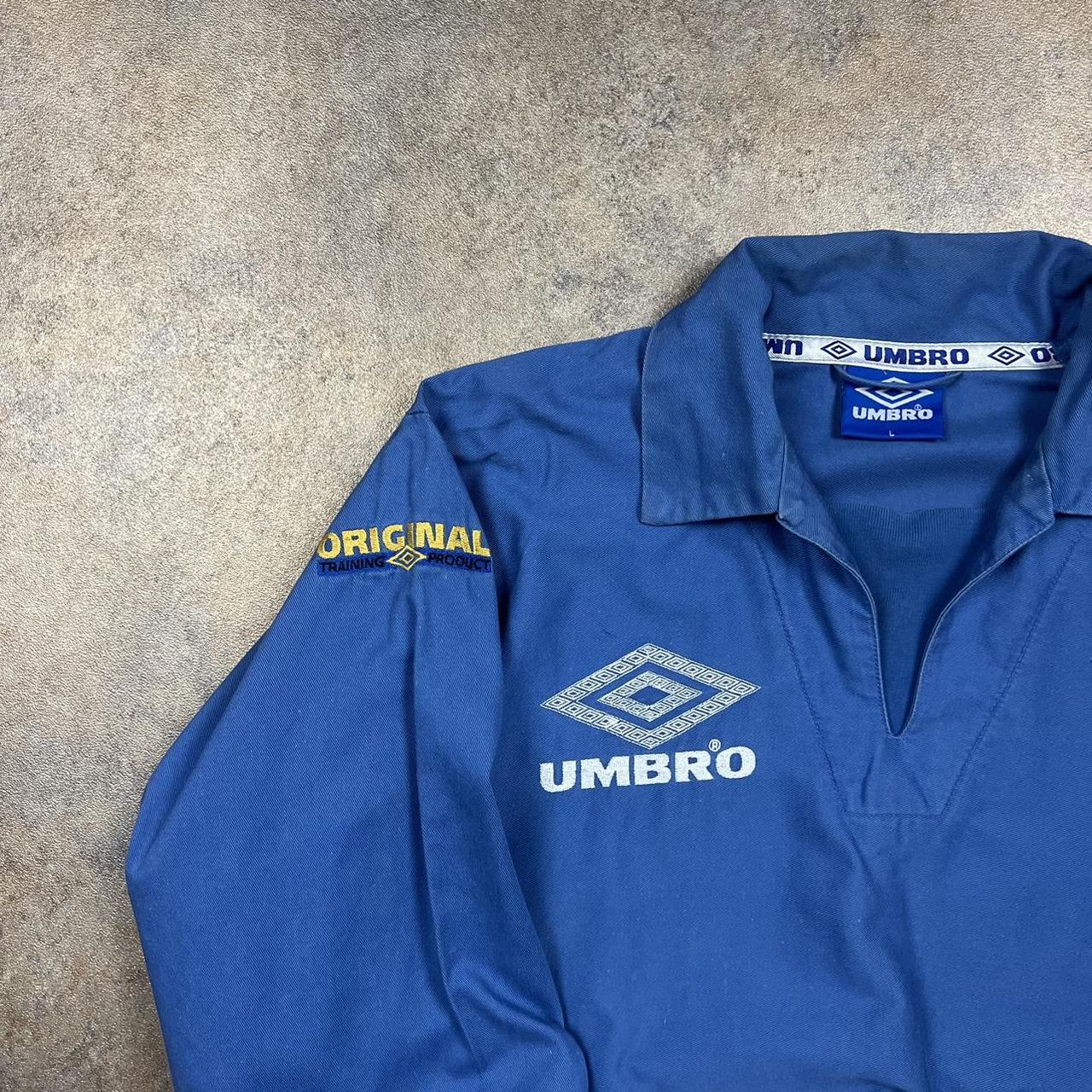 Vintage Umbro Pullover Jumper Blue colour, amazing... Depop
