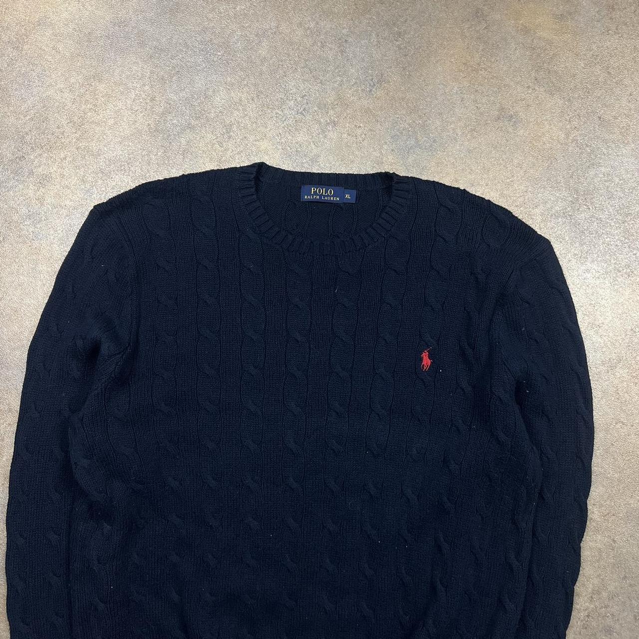 Ralph Lauren knitted Jumper Navy colour, great... - Depop