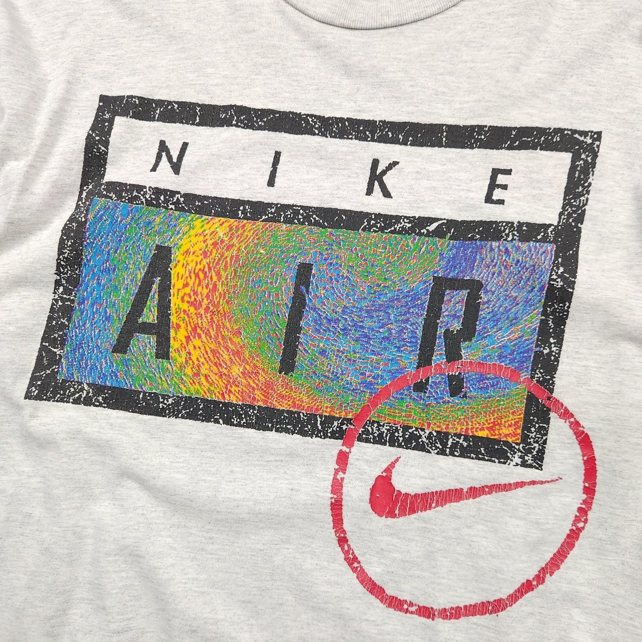 Vintage Nike Air T-shirt Grey colour, sick piece... - Depop