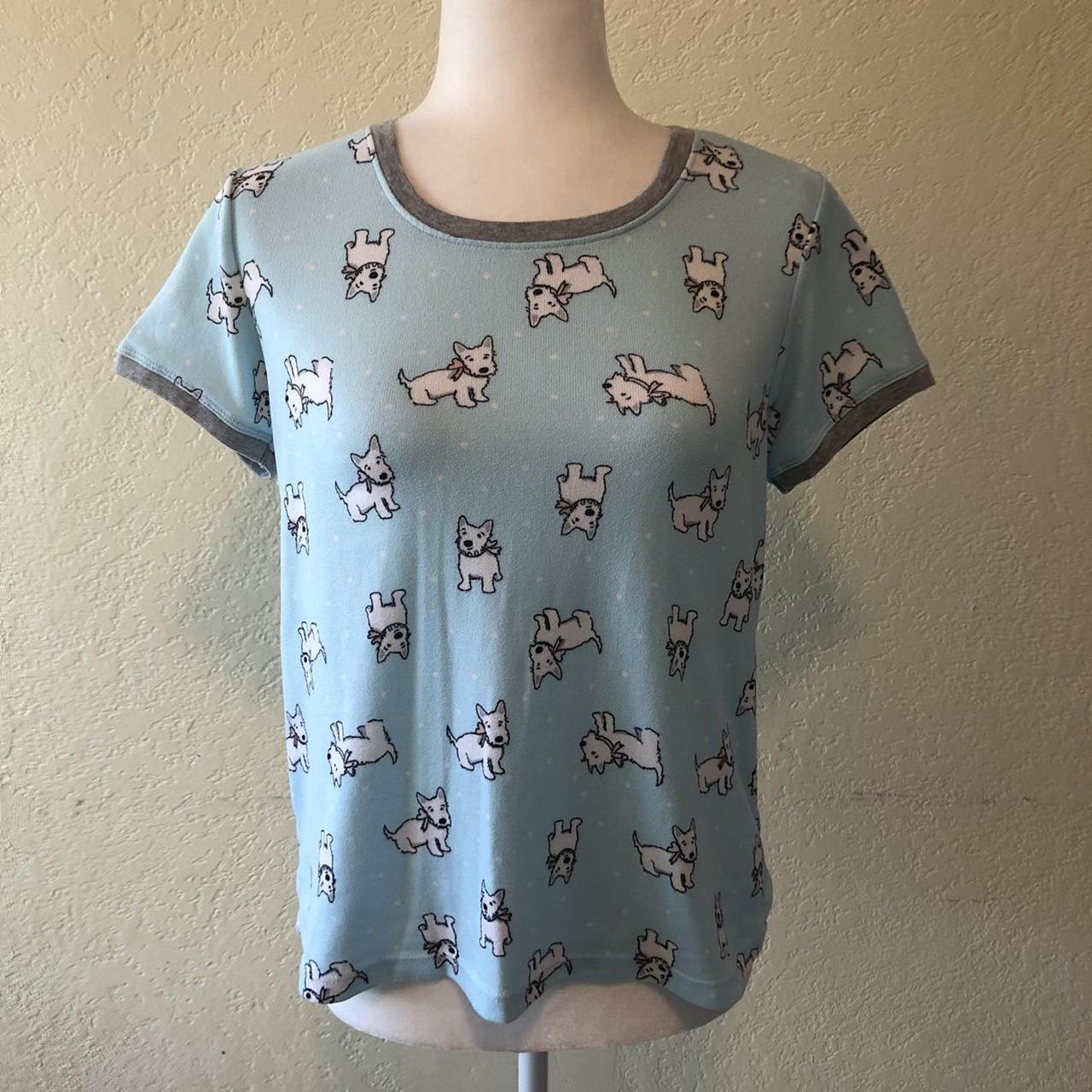 Pillow Talk Women s Light Blue Sleepwear Shirt Size Depop