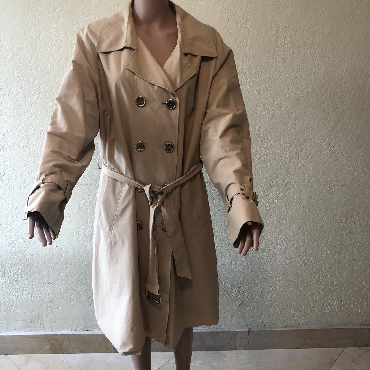 Isaac Mizrahi Live Womens Khaki Tan Trench Coat Depop