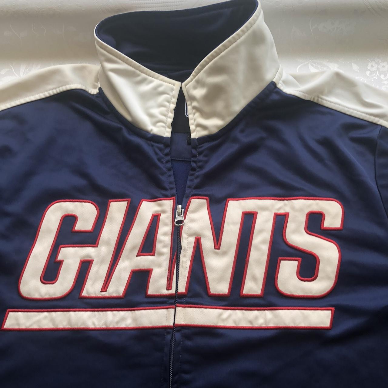 White New York giants NFL hoodie Condition: 9/10 - Depop