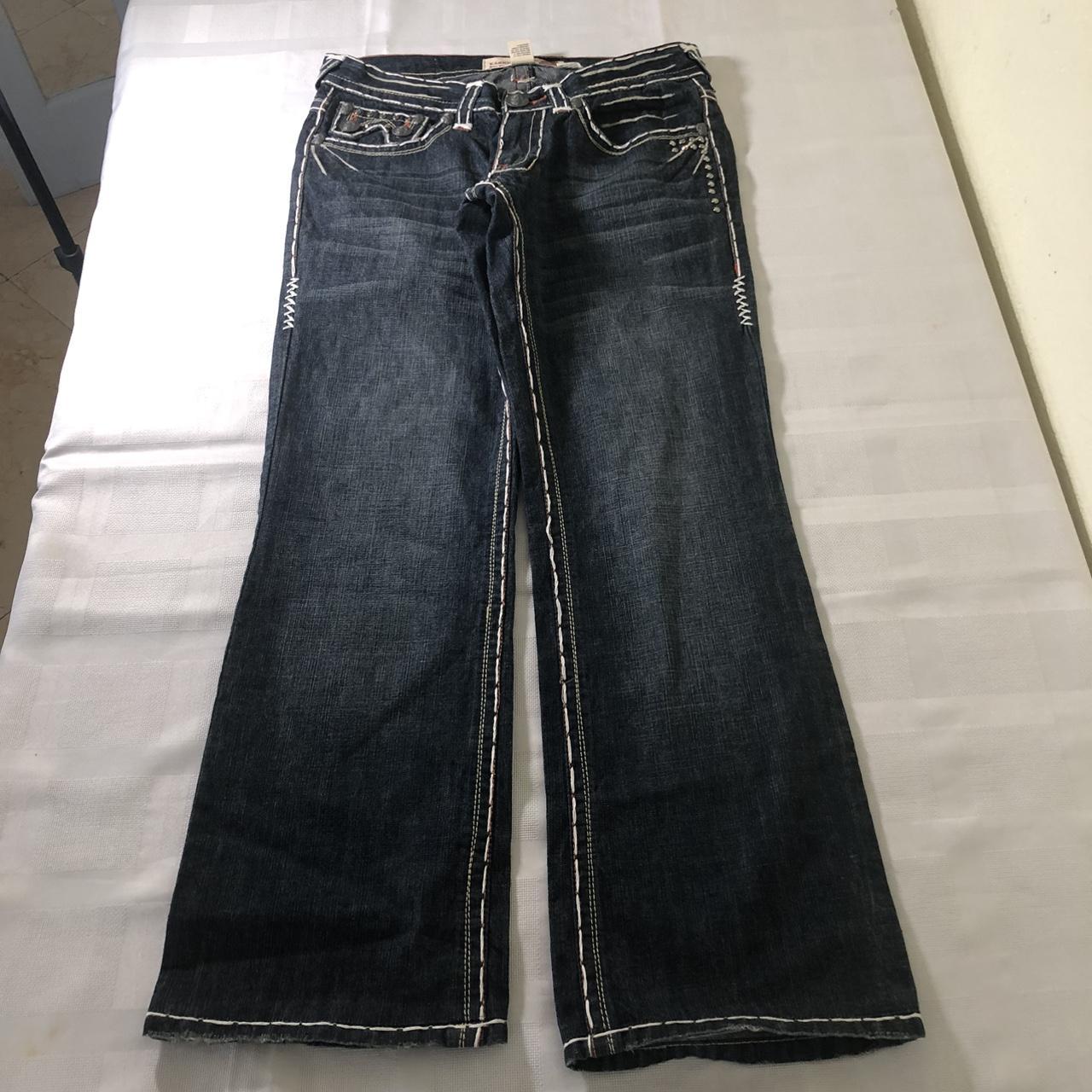 Laguna Beach Jeans Men’s Size 33 Blue Studded Denim... Depop