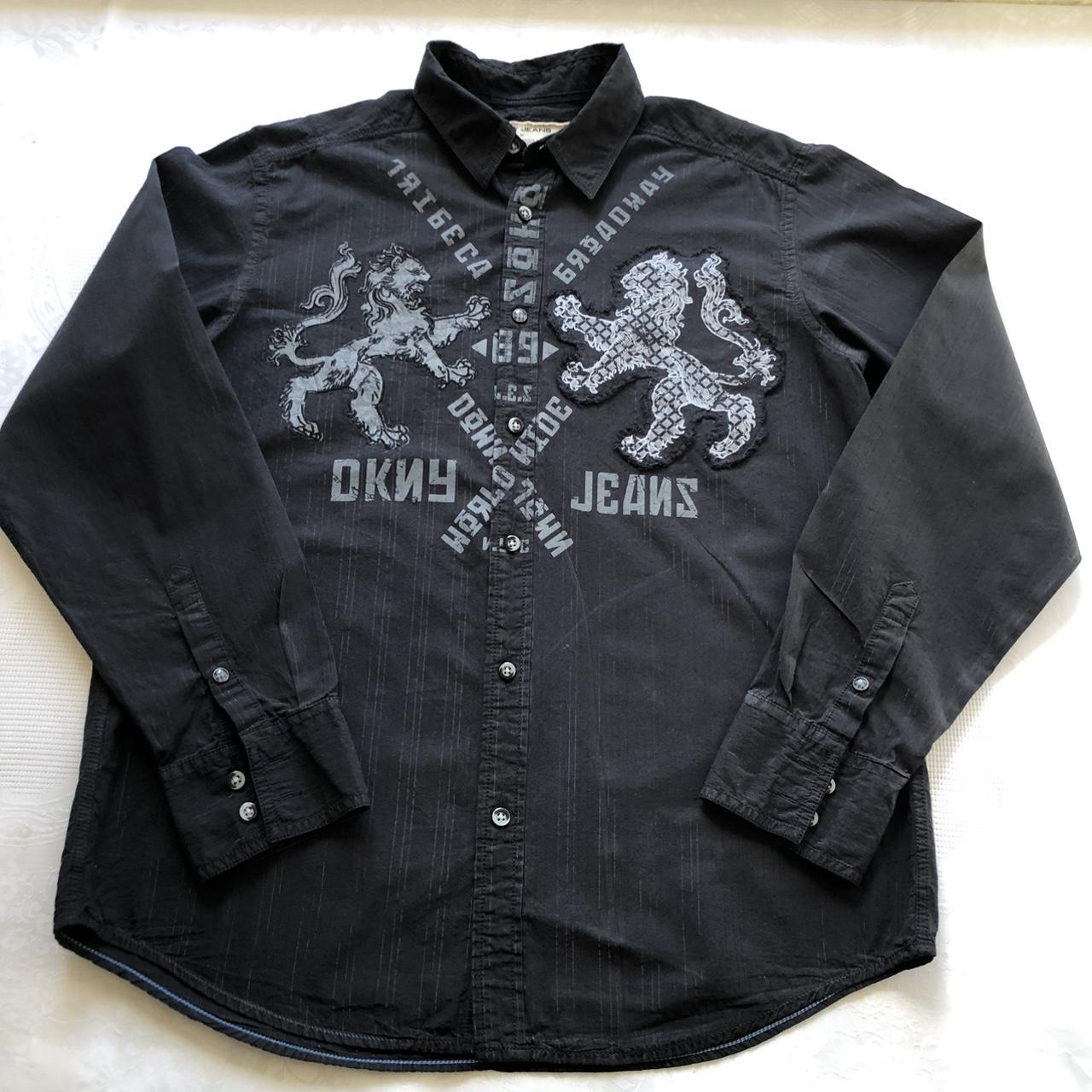 DKNY Girl Silver Metallic Long SKirt & Black Shirt Streetwear Look