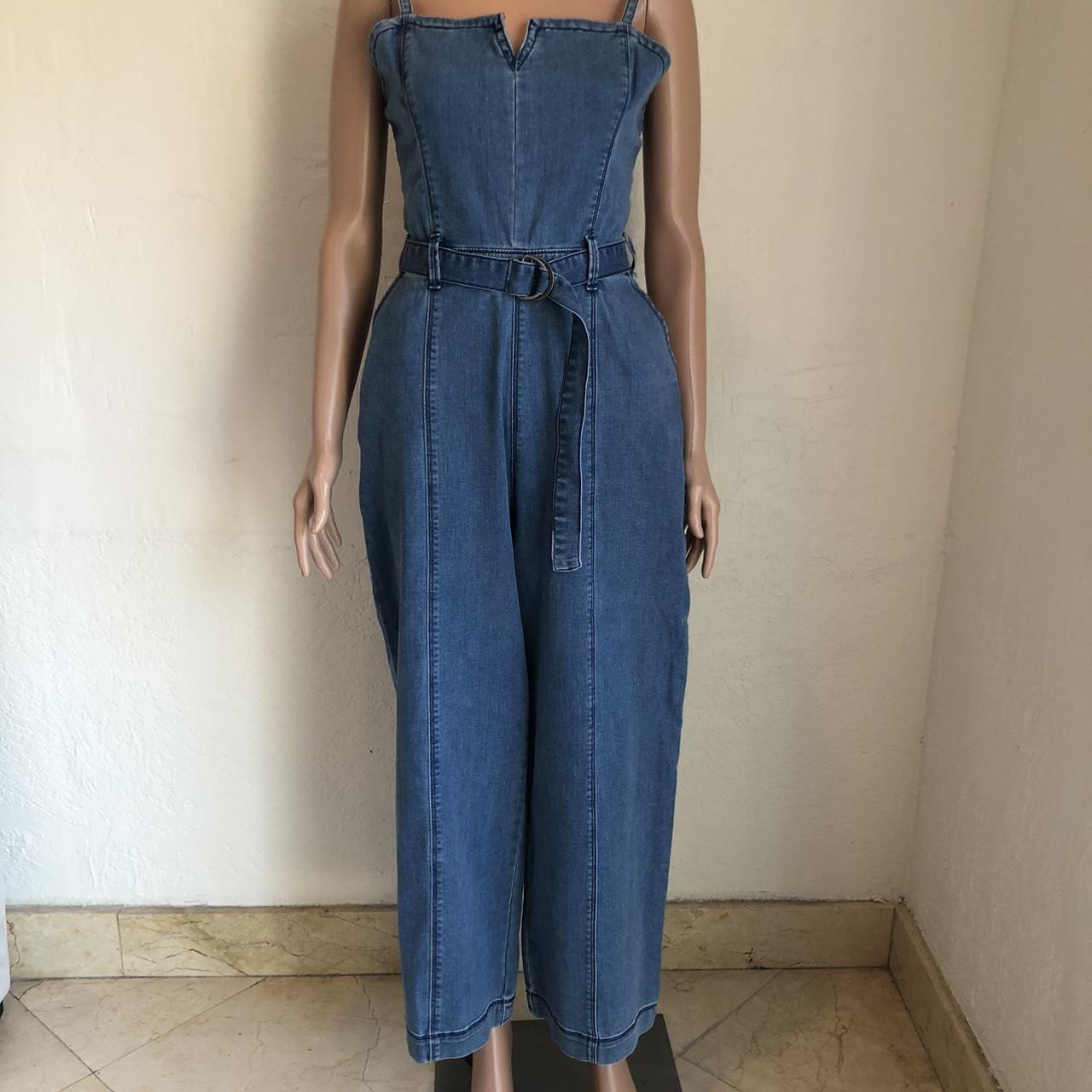 Hollister Denim Jeans Jumpsuit Overall Romper. Depop