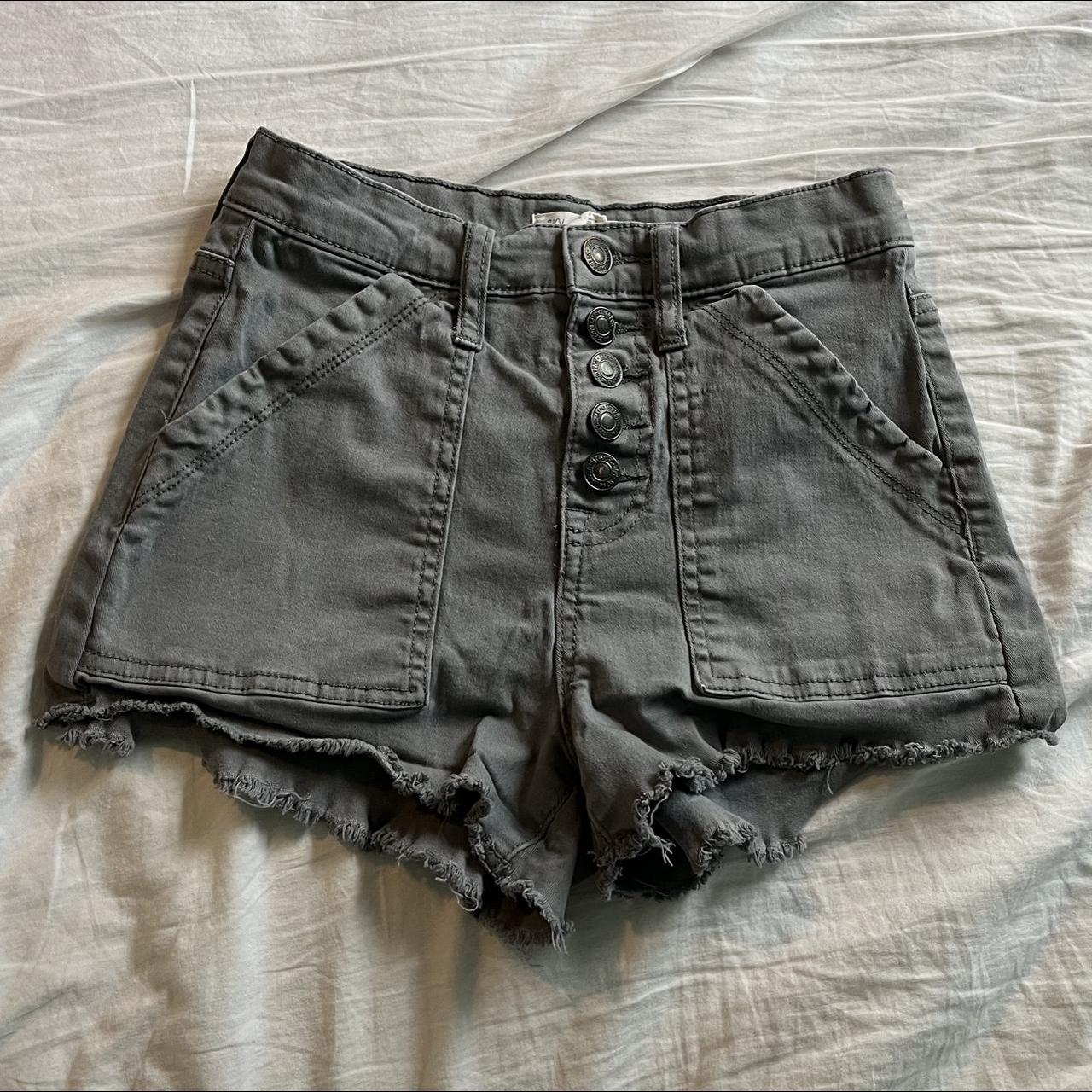 Gray High Waisted Short Shorts (2” Inseam) Very... - Depop