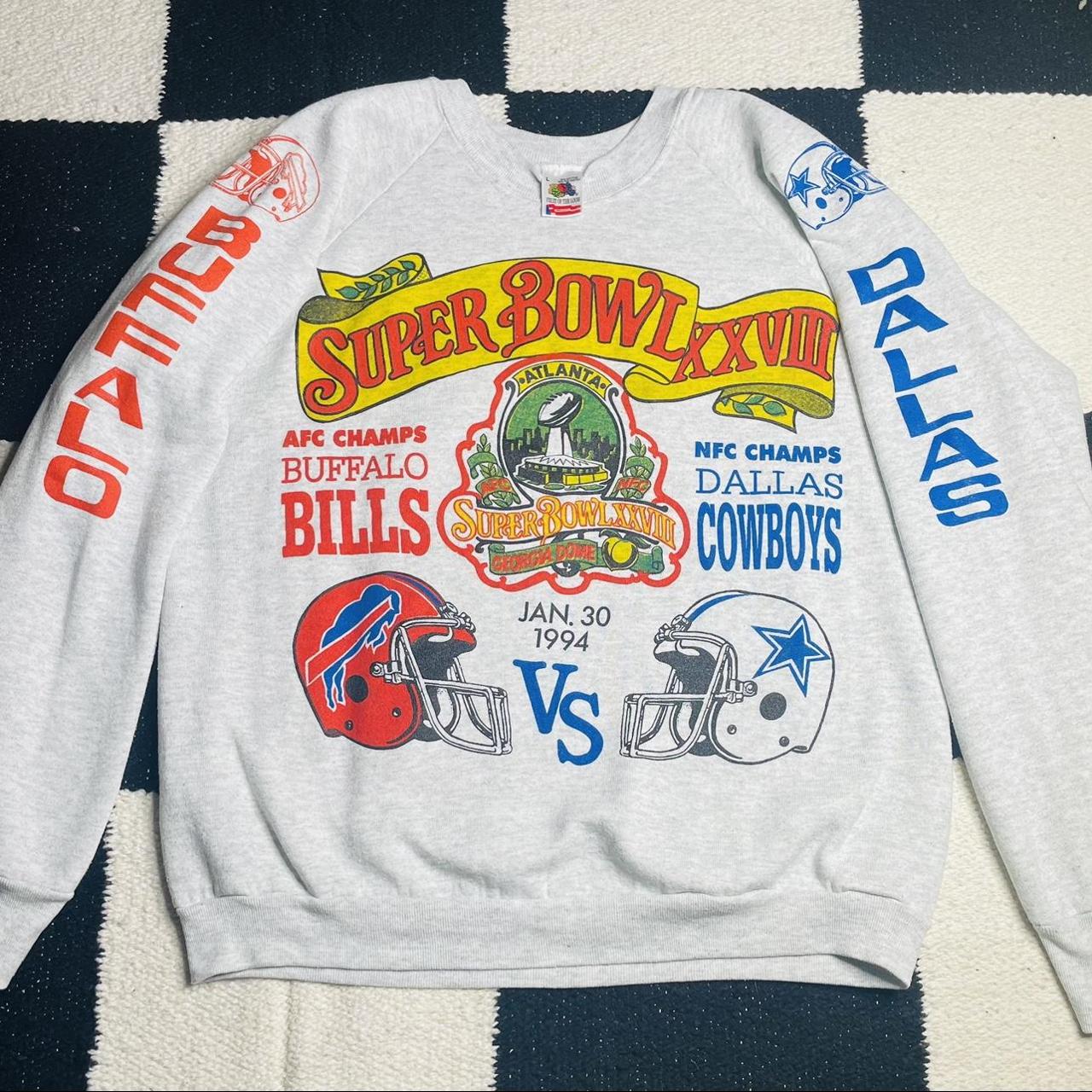 Vintage 1994 Dallas Cowboys vs Buffalo Bills - Super Bowl XXVIII