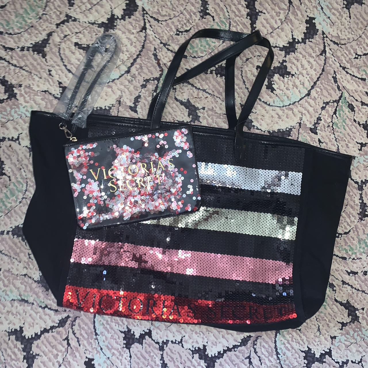 Victoria secret makeup case glitter bag - Depop