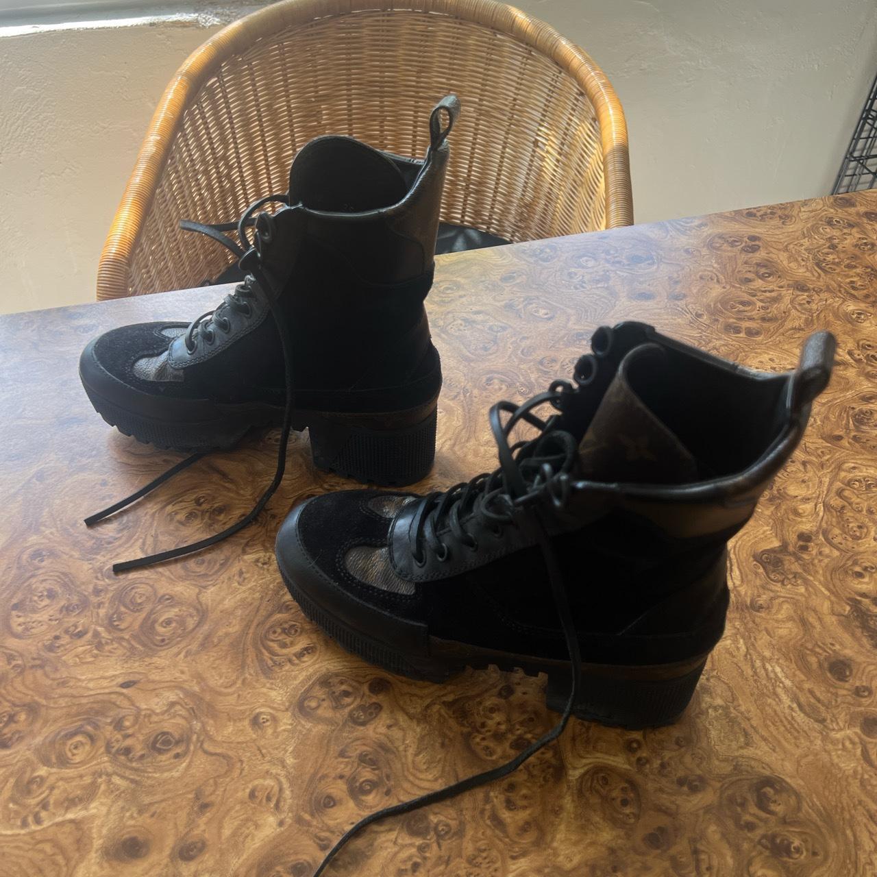 Louis Vuitton  Boots, Leather boots, Cute shoes