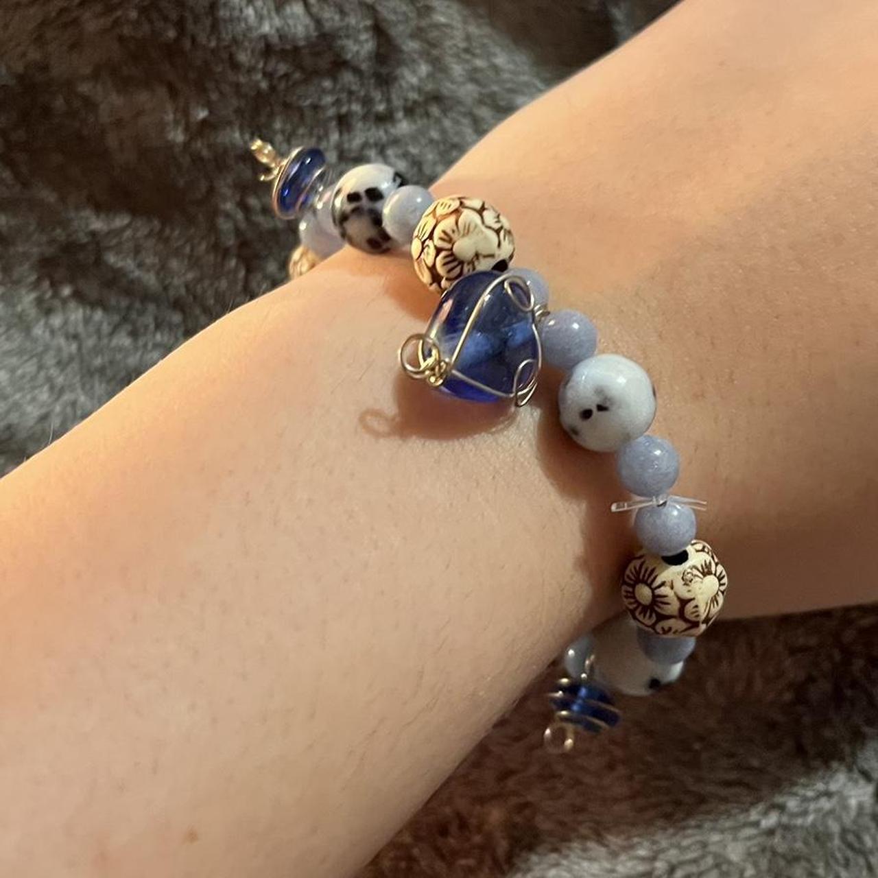 Women's Blue and Tan Jewellery | Depop