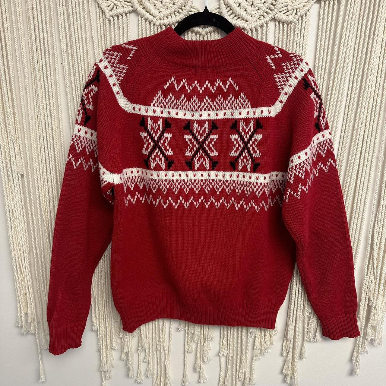 Vintage JCPenney red sweater Size Medium... - Depop