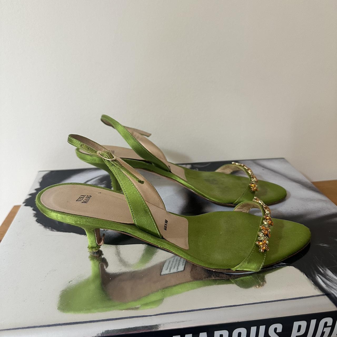 vera wang satin shoes