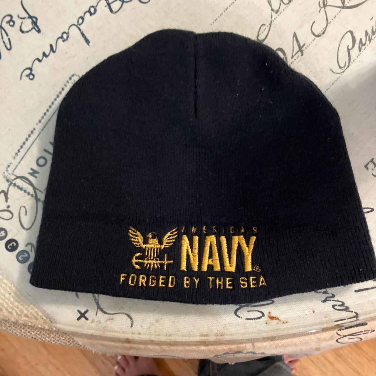 US Navy Beanie - Depop