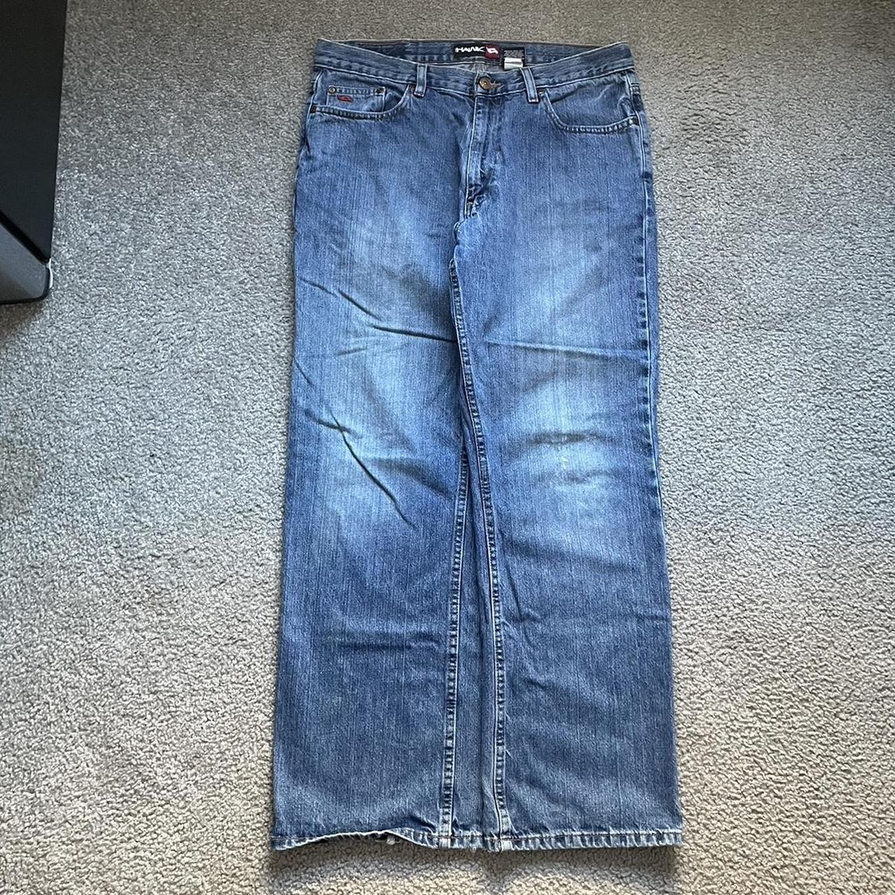 2000s baggy tony hawk jeans fit like a size 33 x... - Depop