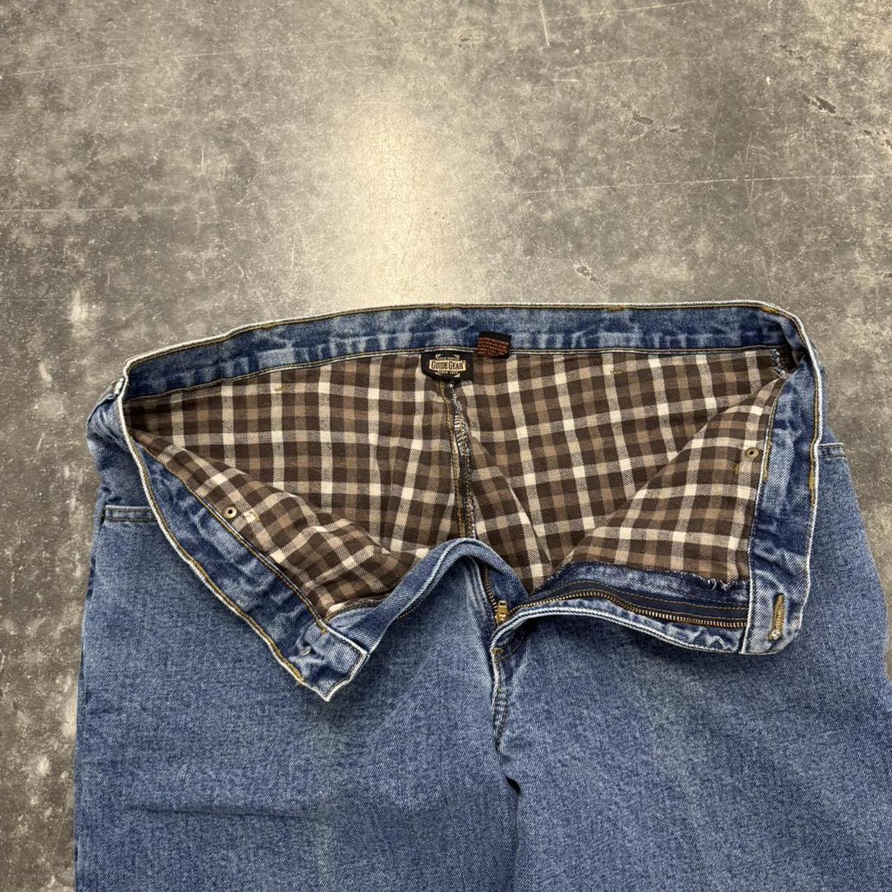 Vintage S Flannel Lined Guide Gear Jeans Size Depop