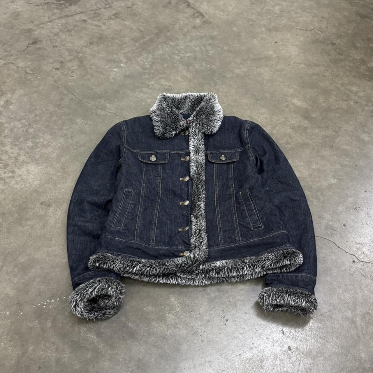 ジャケット・アウター 00s y2k DKNY Real Fur Mouton Jacket ジャケット・アウター 00s y2k DKNY Real Fur Mouton Jacket