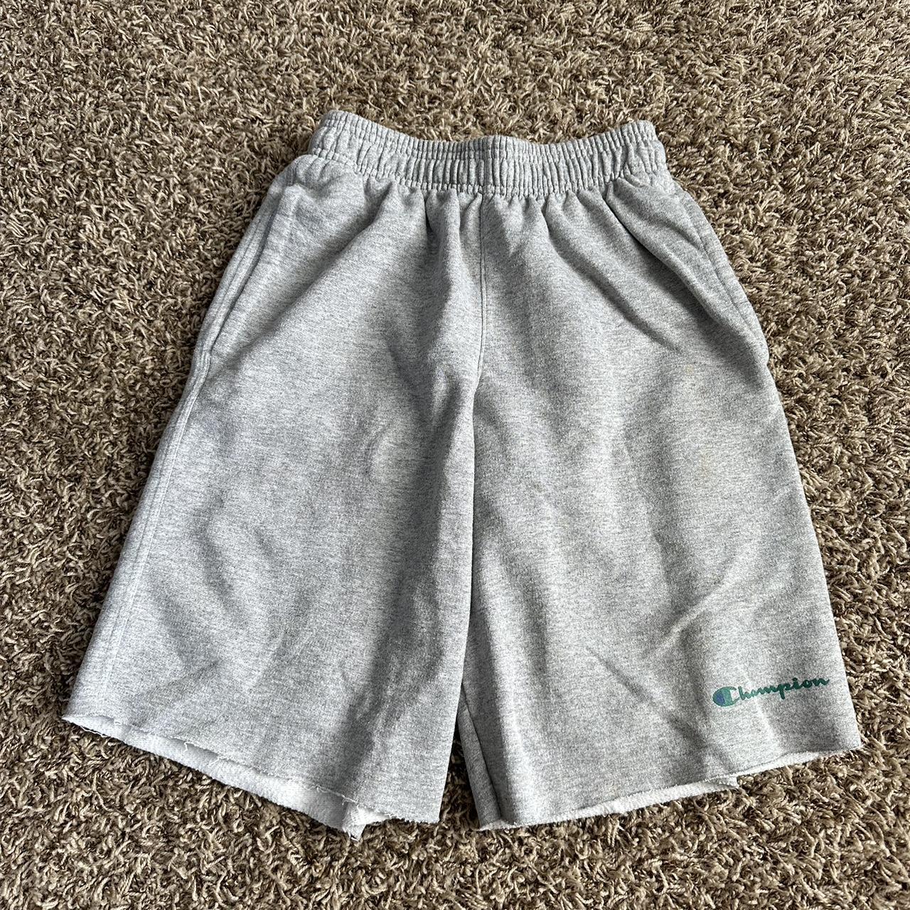 Grey champion sweatshorts best sale