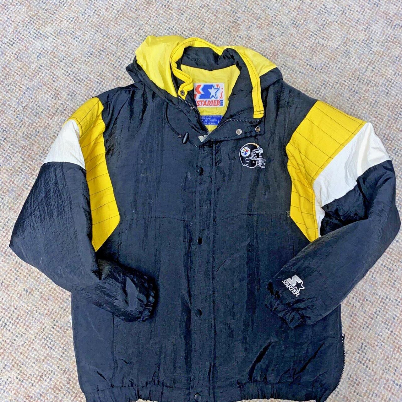 Vintage Pittsburgh Steelers Starter Puffer Jacket - Depop