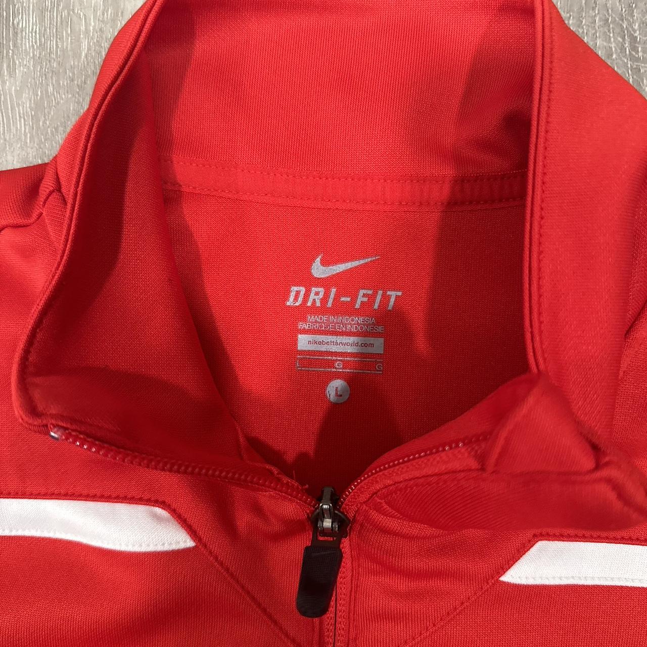 Rare Vintage Red Nike Quarter Zip No noticeable... Depop