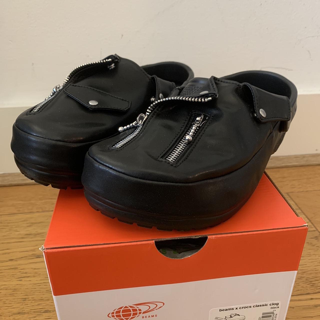 Leather Jacket Beams X Crocs Buy BEAMS X Classic Clog 'Leather Riders' 210582 001 GOAT SA