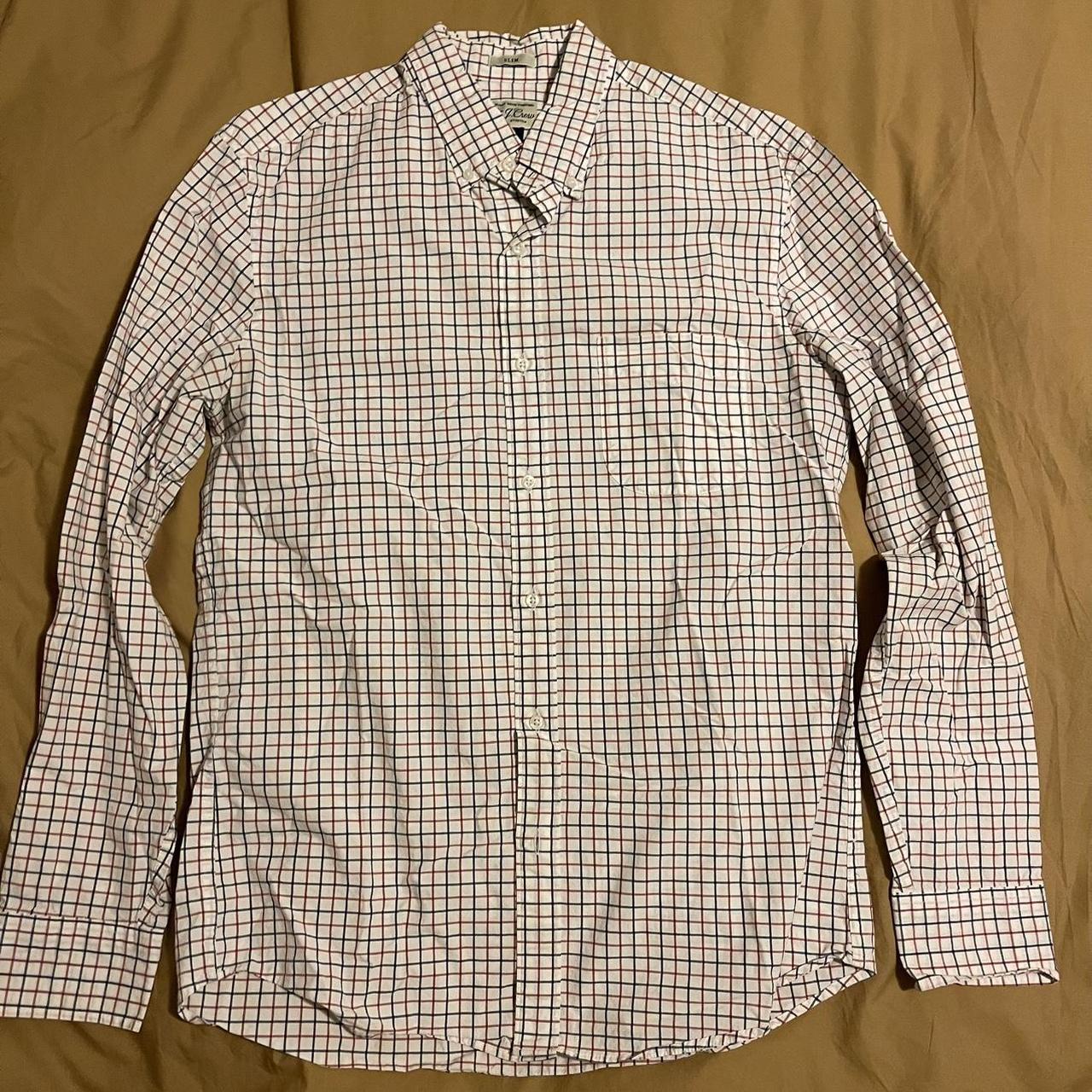 J.Crew checkered shirt In great condition; preppy;... - Depop