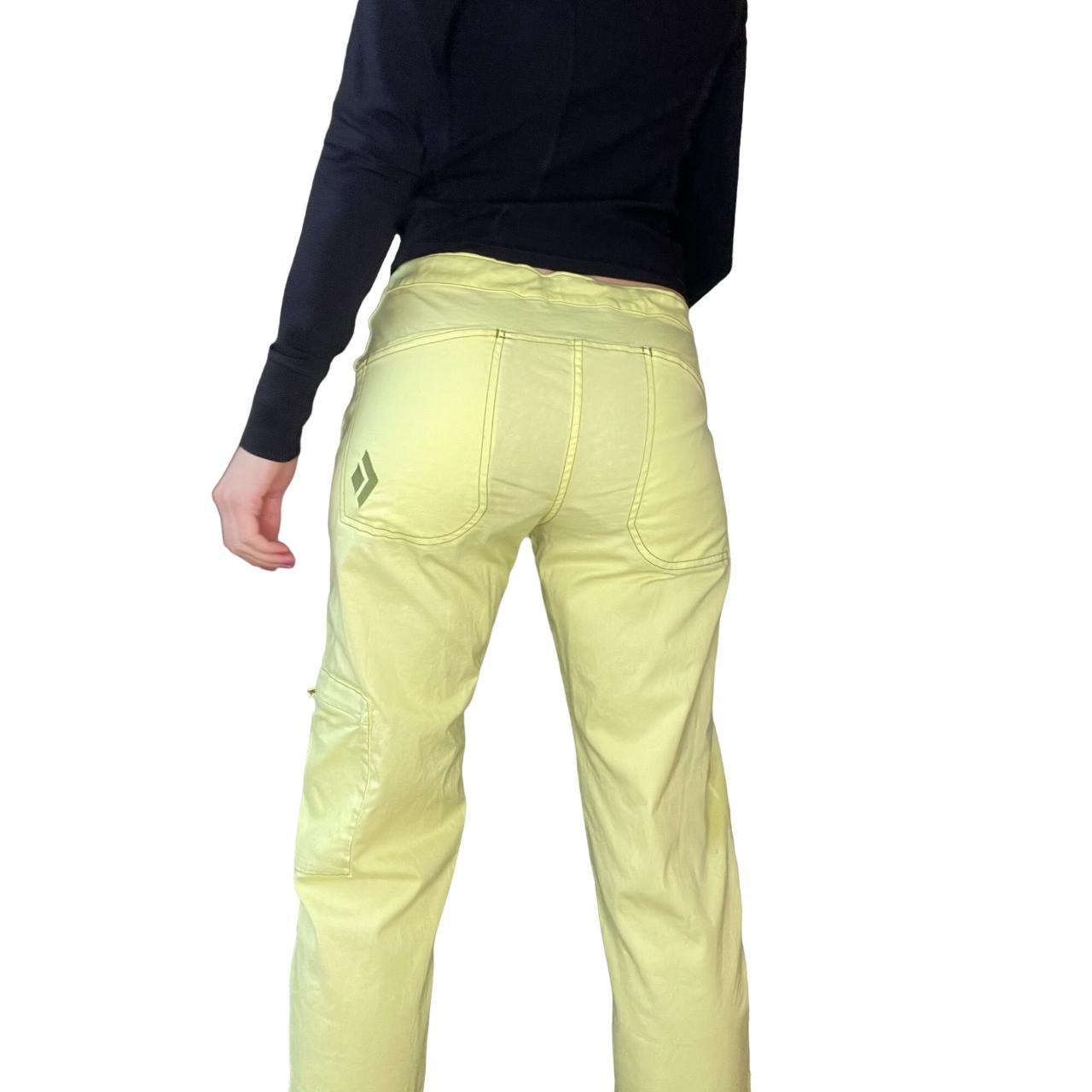 Black Diamond Women's Yellow and Green Trousers (3)