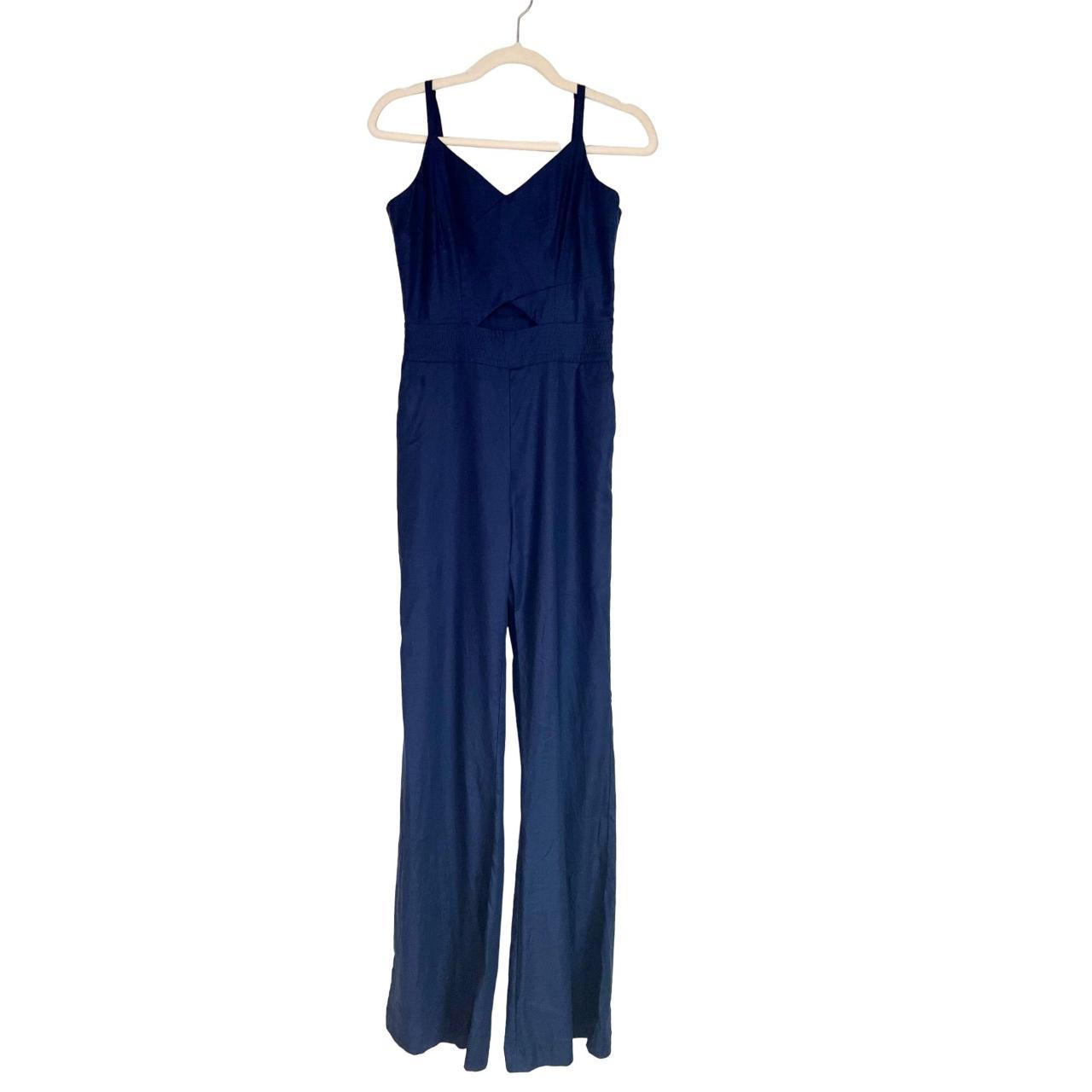 Ramy Brook Noel cutout jumpsuit spaghetti strap linen hot jumpsuit Sz. 0