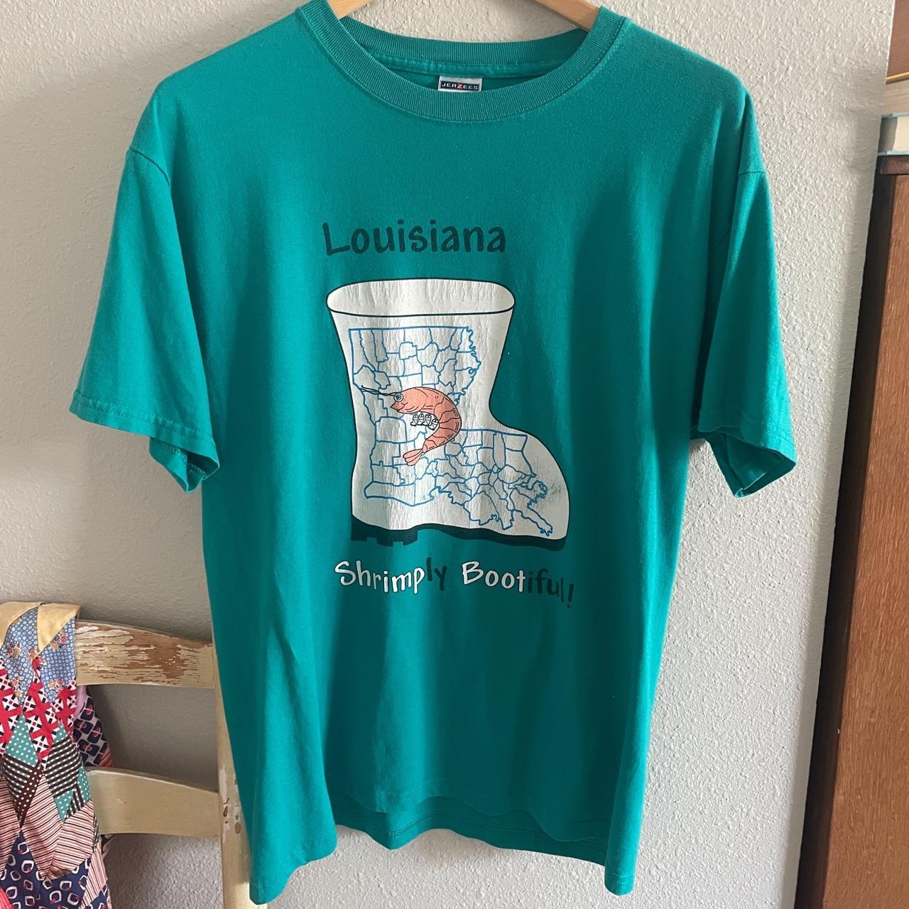 🍤Fun Vintage Louisiana Shrimp T-shirt “Shrimply - Depop