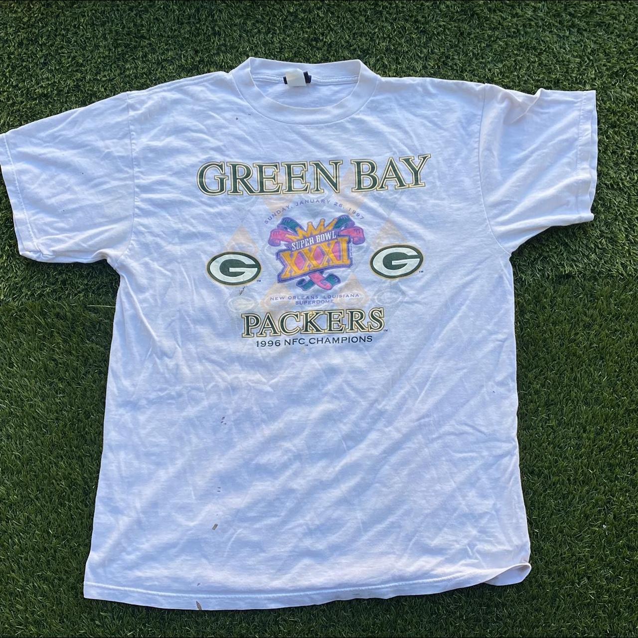 Vintage 90s Galt Sand Green Bay Packers Sweatshirt - Depop