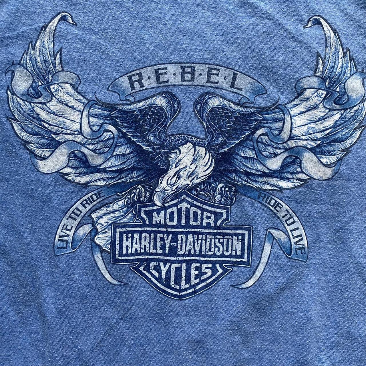 Causal Harley Davidson Tshirt with a dope design in... Depop
