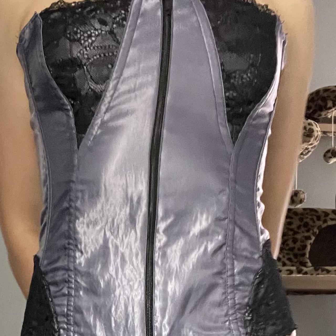 Purple and black corset top gothic corset emo depop