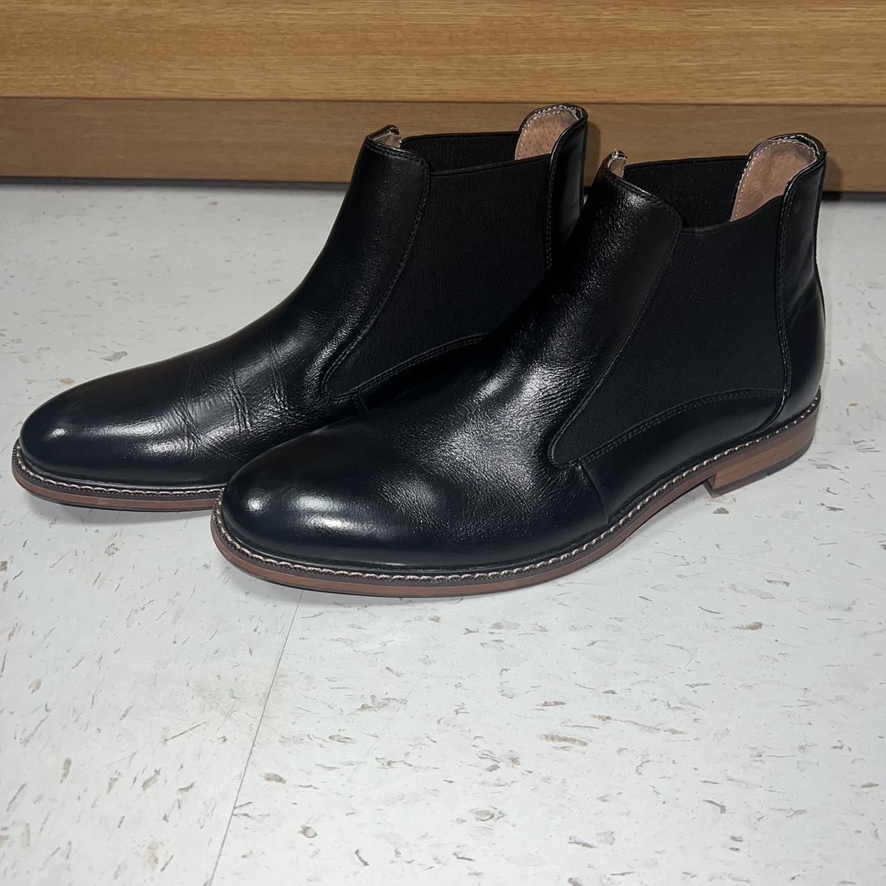 Stacy Adams Men's Black and Brown Boots | Depop