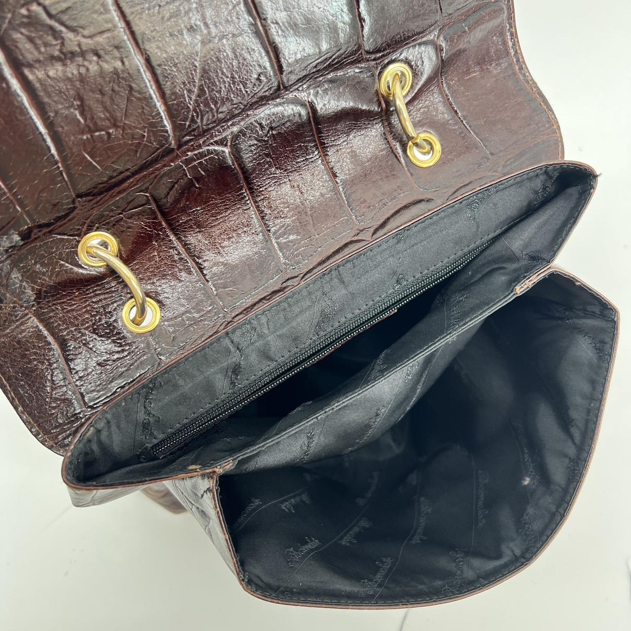 Vintage Bodenschatz German patent chocolate leather... - Depop