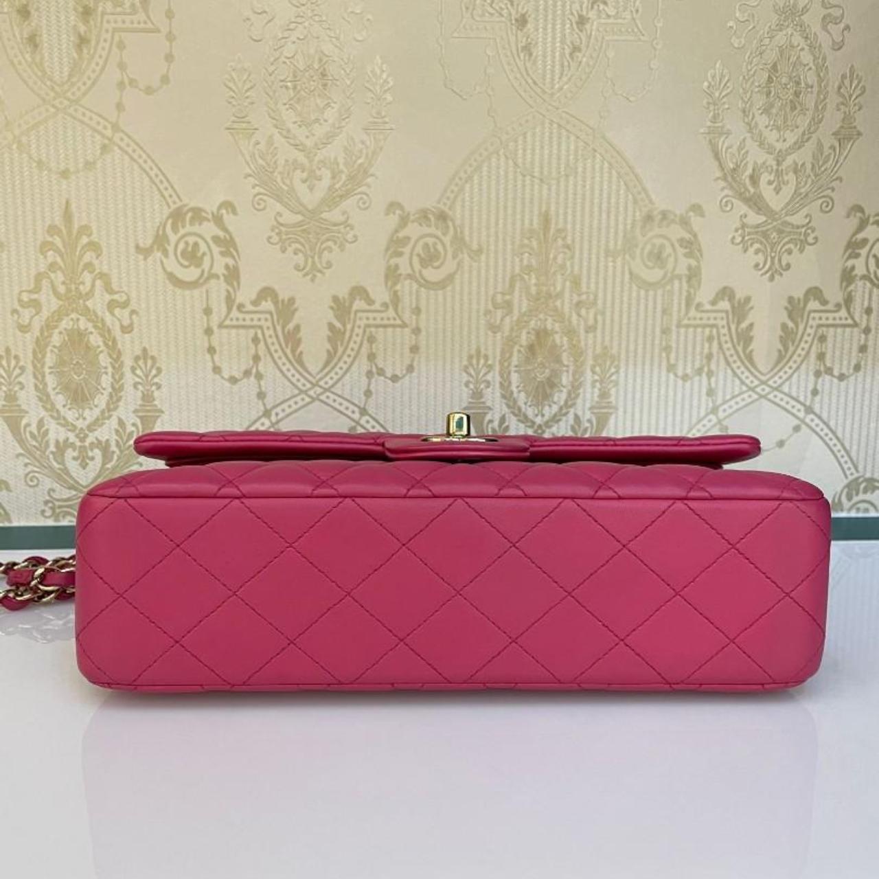 Chanel Classic Double Flap Medium Bubble Gum Pink... - Depop