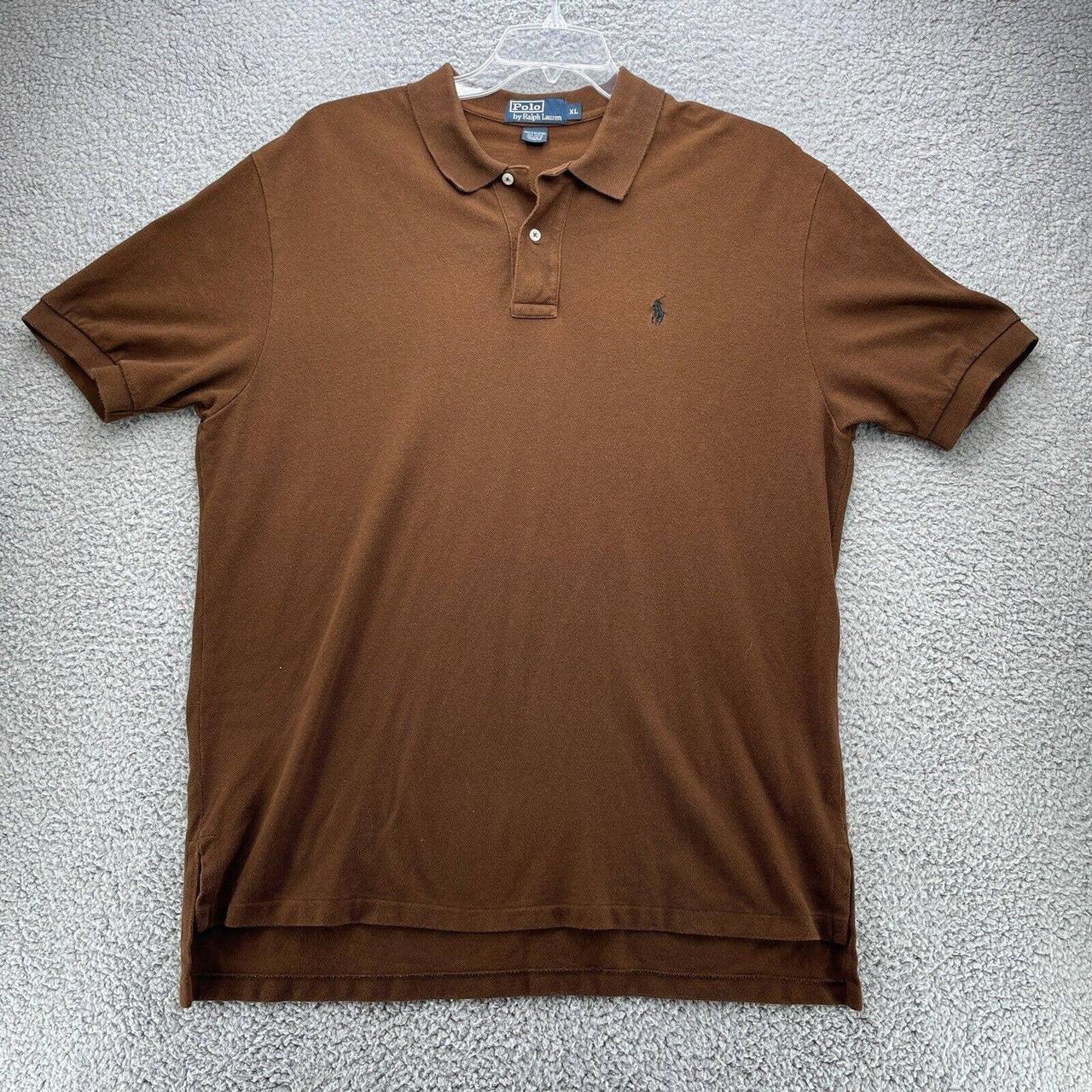 Dark brown ralph lauren polo shirt online